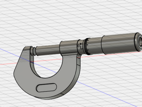 Micrometer 3D Model