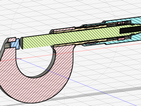Micrometer 3D Model