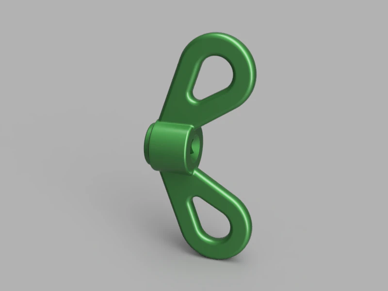 Butterfly Clasp 3D Model .c4d .max .obj .3ds .fbx .stl .blend 