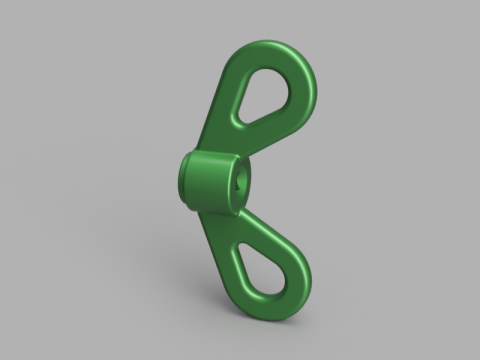 Butterfly Clasp 3D 模型