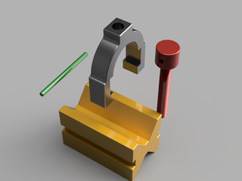 V-block Clamp Modèle 3D