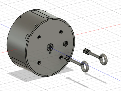 R&uuml;cklaufsperre f&uuml;r CNC-Drehmaschinen 3D Modell