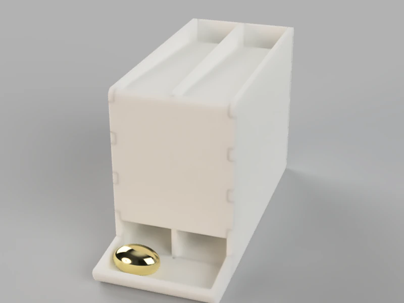 Sliding Egg Dispenser 3D Model .c4d .max .obj .3ds .fbx .stl .blend 