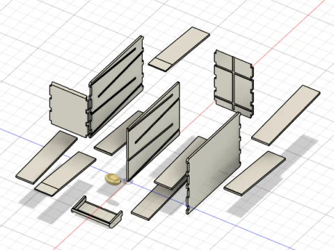 Sliding Egg Dispenser 3D Model