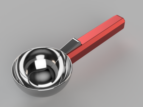 Ice Cream Scoop 3D Model