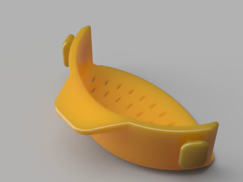 Clip-On Pasta Strainer 3D Model
