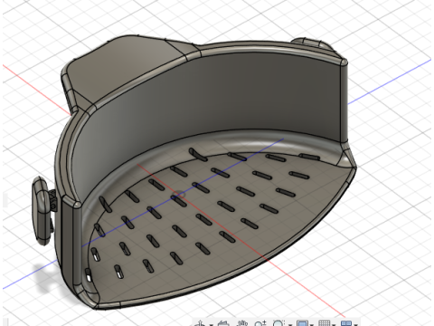 Clip-On Pasta Strainer Modelo 3D