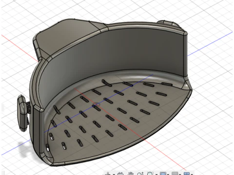 Clip-On Pasta Strainer 3D Model