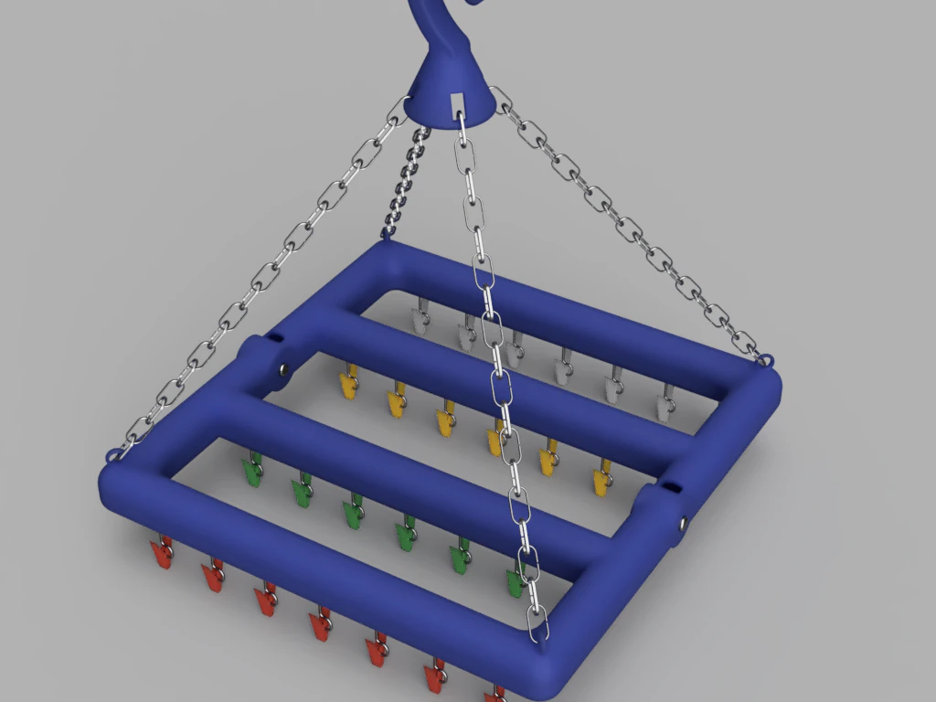 Clothes Drying Rack 3D Model .c4d .max .obj .3ds .fbx .stl .blend 