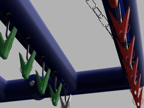Clothes Drying Rack 3D Model