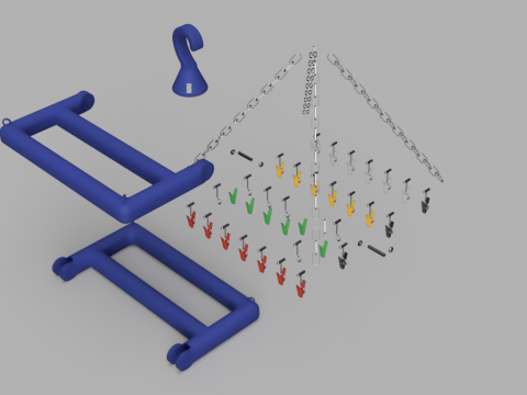 Clothes Drying Rack 3D 模型