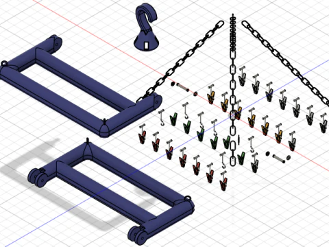 Clothes Drying Rack 3D Model