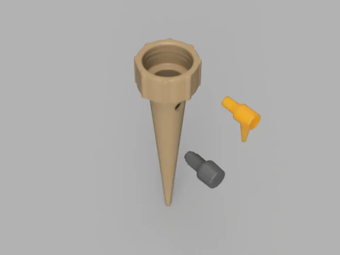 Garden Irrigation Spike 3D Model