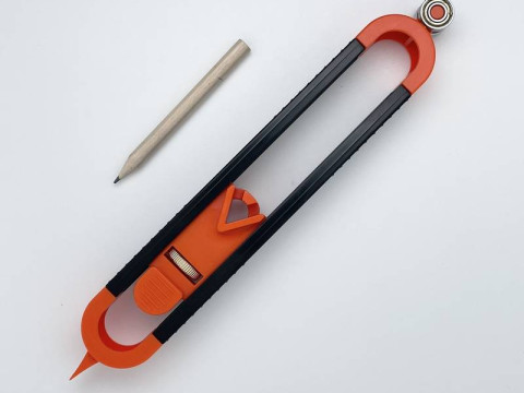 Adjustable Profile Scribing Ruler 3D-Modell