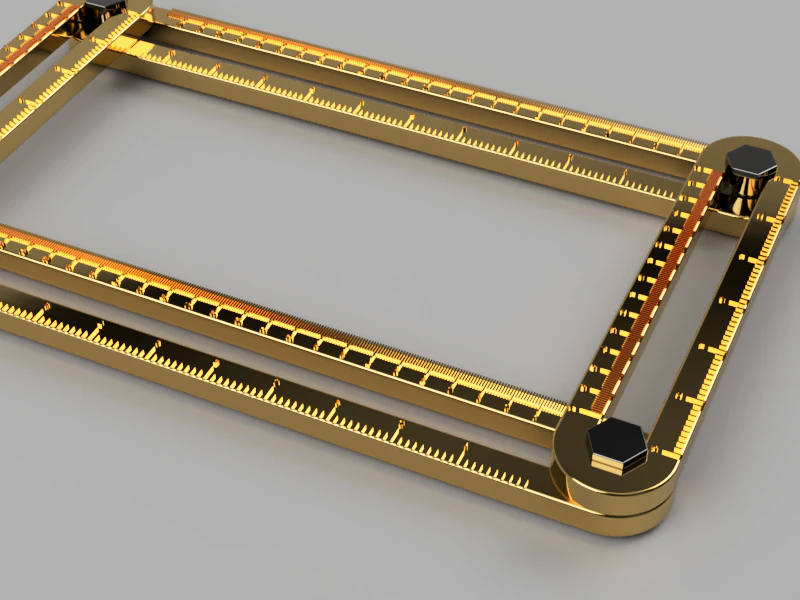 Multifunctional Measuring Scale 3D Model .c4d .max .obj .3ds .fbx .stl .blend 