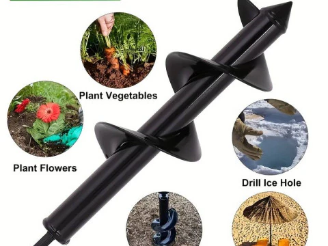 Auger Drill Bit 3D Model