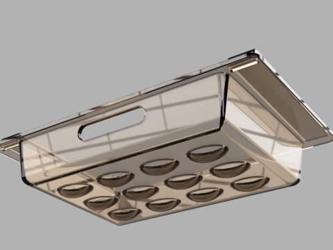 Refrigerator Organizer Drawer Model 3D