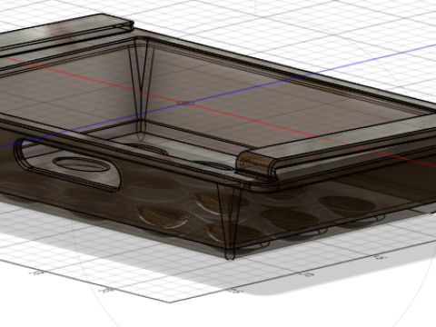 Refrigerator Organizer Drawer Model 3D