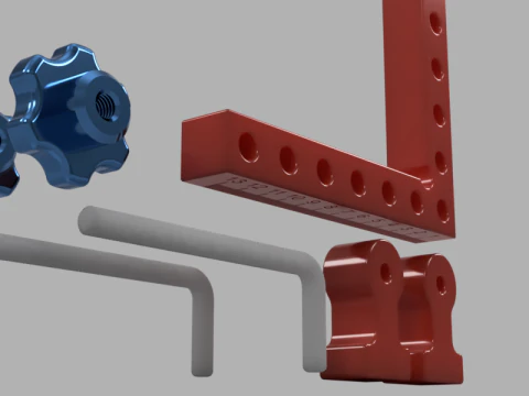 90-Degree Right Angle Clamp 3D Model