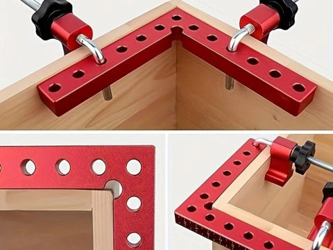 90-Degree Right Angle Clamp 3D Model