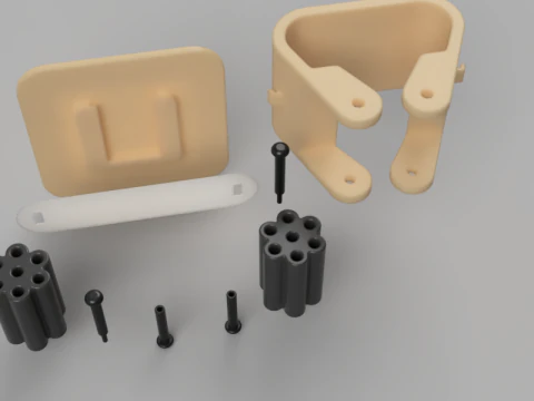 Broom and Mop Holder 3D Model