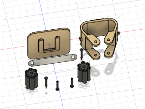Broom and Mop Holder Modello 3D
