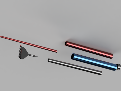Telescopic Backscratcher Model 3D