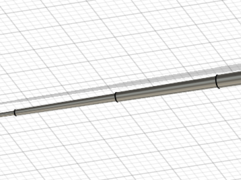 Telescopic Backscratcher Model 3D