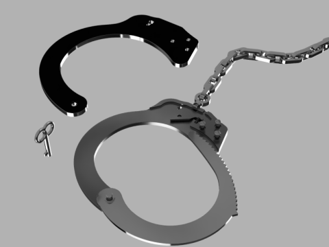 Handcuffs 3D मॉडल
