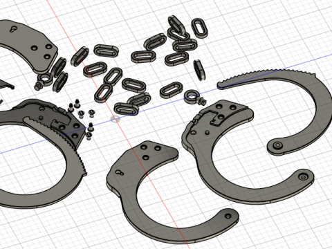 Handcuffs 3D मॉडल