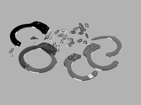 Handcuffs 3D मॉडल