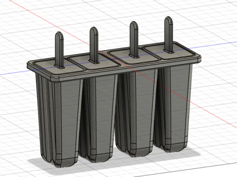 Popsicle Mold 3D Model