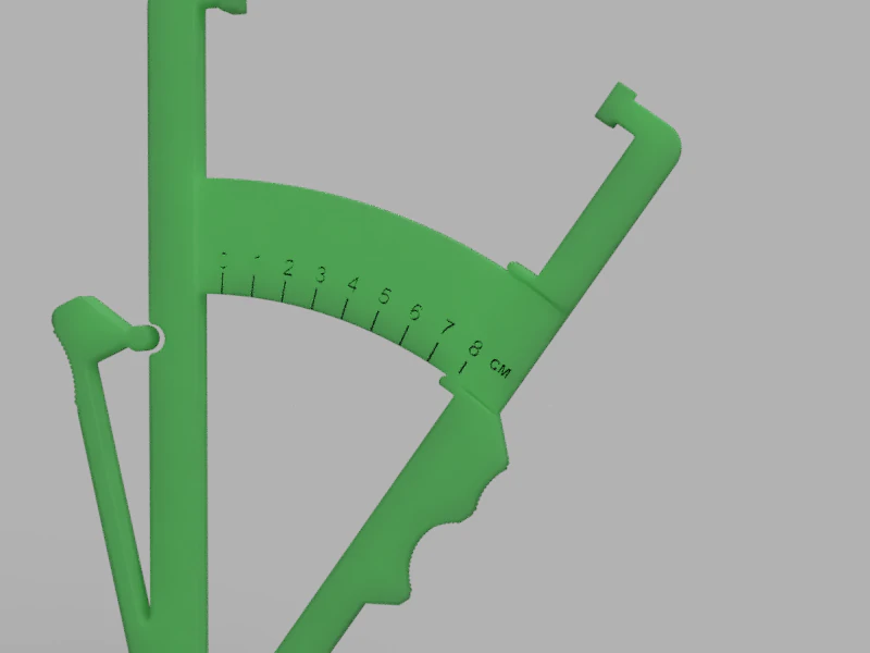 Body Fat Caliper 3D Model .c4d .max .obj .3ds .fbx .stl .blend