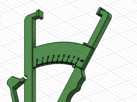 Body Fat Caliper 3D Model