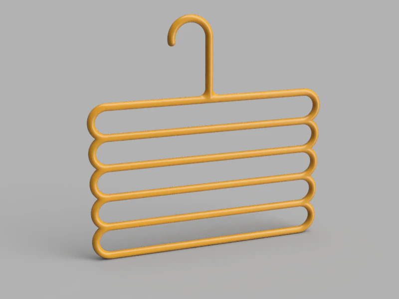 Multi-layer Pants Hanger 3D Model .c4d .max .obj .3ds .fbx .stl .blend