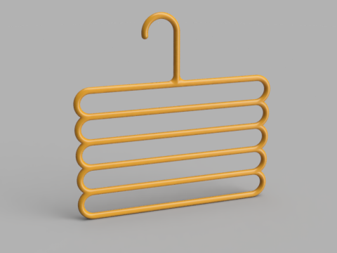Multi-layer Pants Hanger Model 3D