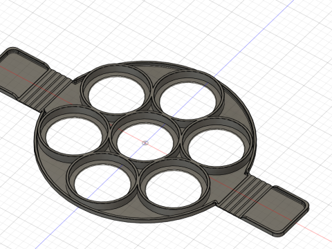 Silicone Pancake Mold 3D Модель