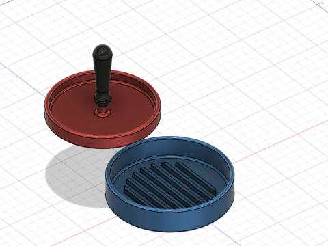 Burger Press 3D Model
