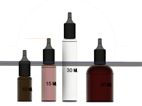 Dropper Bottle Set Model 3D