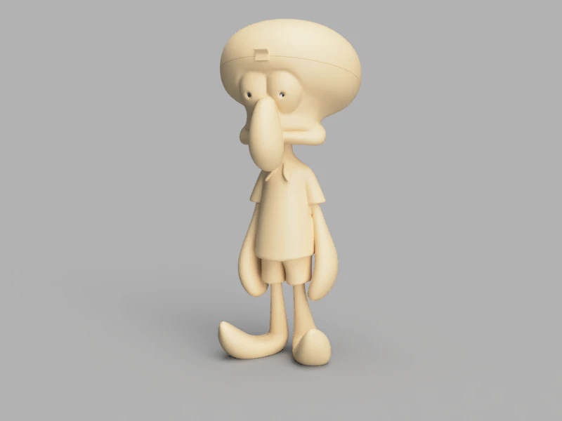 イカワード スポンジボブ ボックス 3Dモデル .c4d .max .obj .3ds .fbx .stl .blend 