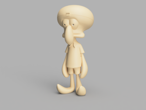 Squidward SpongeBob Box Modelo 3D