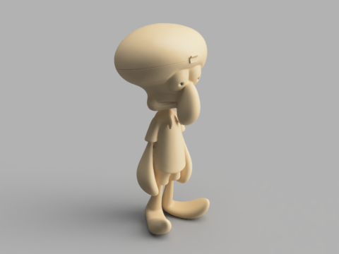 Squidward SpongeBob Box 3D Model