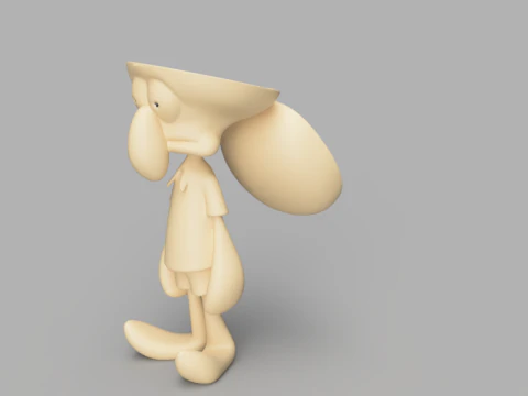 イカワード スポンジボブ ボックス 3Dモデル