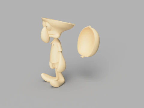 イカワード スポンジボブ ボックス 3Dモデル