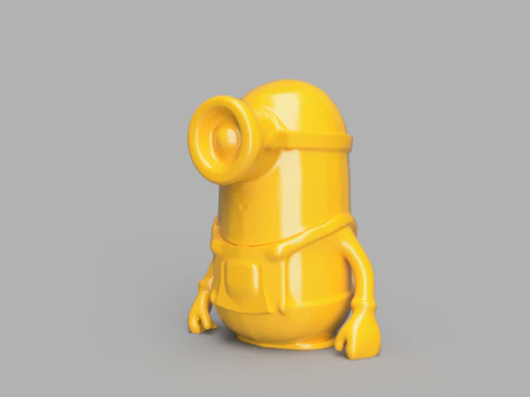 Minion Pen Holder 3D Model