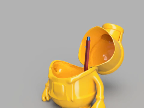 Minion Pen Holder 3D Model