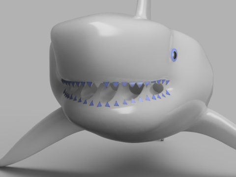 Shark Fish Food Container 3D Модель