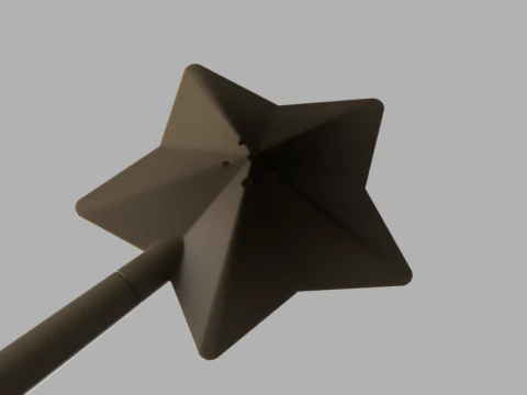 Star Shaped Salt or Pepper Shaker 3D Model