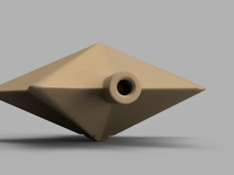 Star Shaped Salt or Pepper Shaker 3D Model