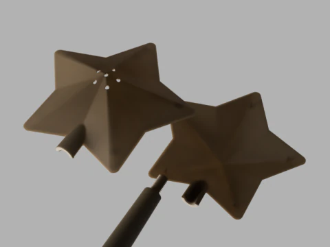 Star Shaped Salt or Pepper Shaker 3D Model